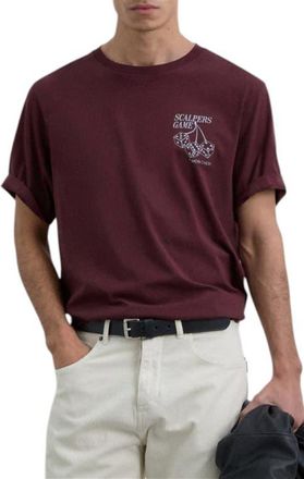 Scalpers Dice Tee in Burgundy at Nordstrom, Size Xx-Large Eu