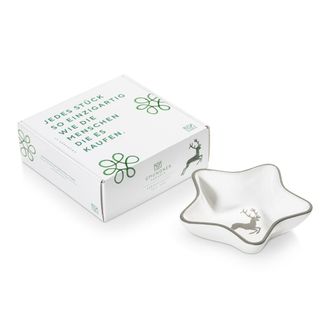 Gmundner Keramik Gmundner Keramik - Gmundner Cer&aacute;mica Ciervo Gris, Cuenco Estrella (l 14 Cm)