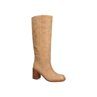 Steve Madden Womens Leather Woodstock Tan Boots - Brown - Size UK 6