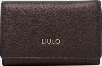 Liu Jo Portafoglio rettangolare in pelle sintetica con logo metallico