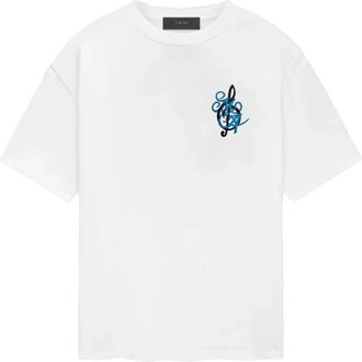 Amiri T-Shirts, male, White, XL, Jazz Band T-Shirt