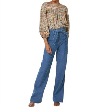 Cleobella Luca Trouser Pants In Blue