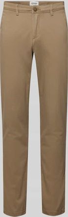Jack & Jones Jack & Jones Stoffhose mit Ges&auml;&szlig;taschen Modell MARCO in Beige, Gr&ouml;&szlig;e 27/32