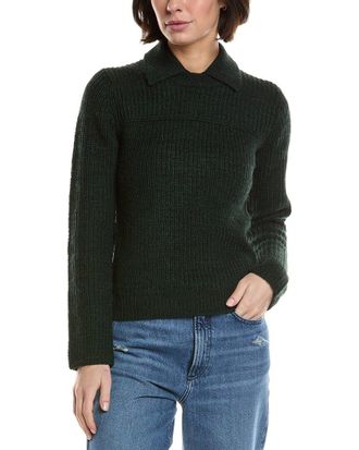 Rag & Bone Rag & Bone Madix Wool & Alpaca-Blend Polo Shirt