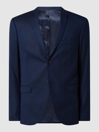 Tiger Of Sweden Slim Fit 2-Knopf-Sakko aus Woll-Elasthan-Mix Modell Jil in Blau, Gr&ouml;&szlig;e 50