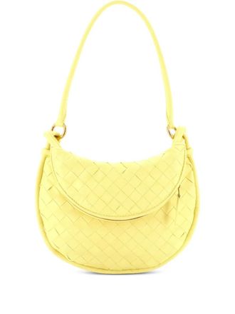 Bottega Veneta Gemelli Intrecciato Leather Small shoulder bag - women - Calf Leather - One Size - Yellow