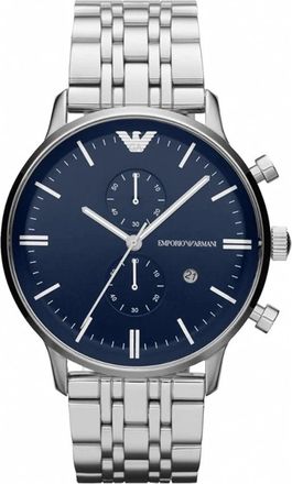 Emporio Armani Accessoires, Heren, Grijs, ONE Size, Gianni XLarge Ar 1648 Horloge