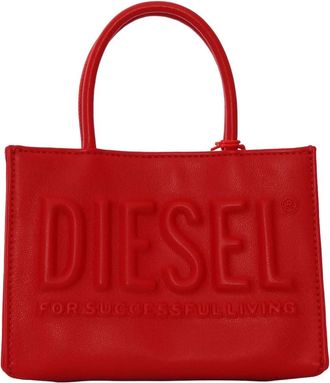 Diesel Tote Bags, female, Red, Size: ONE SIZE Borsa a mano