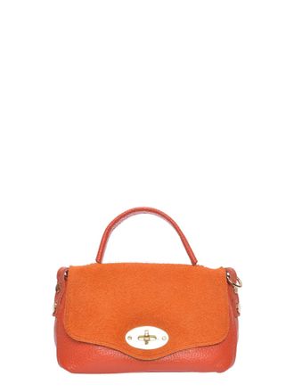 Roberta M Oranje Rundleer Tas