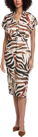 Badgley Mischka Printed Midi Dress