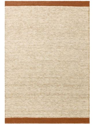 Novatrend Alfombra de sal&oacute;n moderna de pura lana naranja 160x230 cm