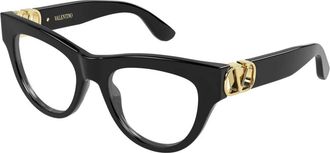 Valentino Vg0054O Cat Eye Frame - Dames - Accessoires - Zwart - Maat: 51 MM