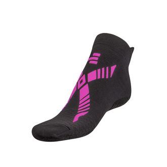 R-Evenge Pool Classic Q-NOVA Sock - Ideal for Water Activities and Wet Surfaces - Antibacterial and Non-Slip, Black - Fuchsia, 34-37