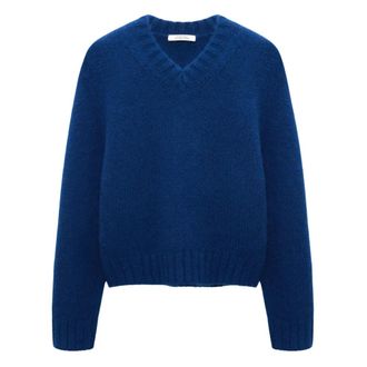 Dorothee Schumacher V-neck Truien - Dames - Truien - Blauw - Maat: M
