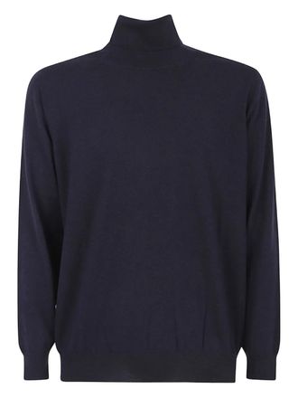 Drumohr roll-neck sweater - men - Cashmere - 52 - Blue