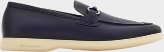 Ferragamo Men & apos;s Cosimo Leather Ganicni Bit Loafers