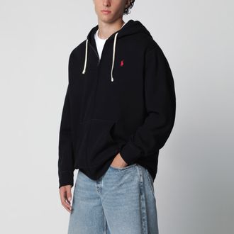 Polo Ralph Lauren Felpa con cappuccio e zip nera