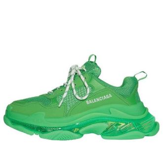 Balenciaga (WMNS) Balenciaga Triple S Clear Sole - Green 544351W2GA13510