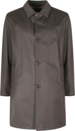 Kired Single-Breasted Coats - Heren - Mantel - Groen - M - Jassen