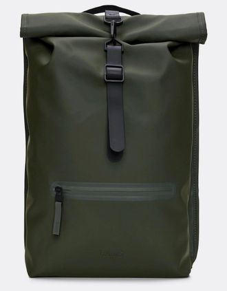 Rains Womens Rains Unisex Rolltop Rucksack - 03 Green - Size: ONE size