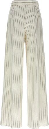 Max Mara Womens White Cotton Casual Pants