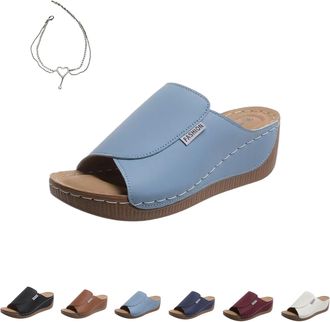 Generic Vivastep Sandals - Ergonomic & Non-Slip Sandals for Pain Relief, 2025 Orthopedic Barefoot Open Toe (Blue, Adult, Women, 7.5, Numeric, UK Footwear Size