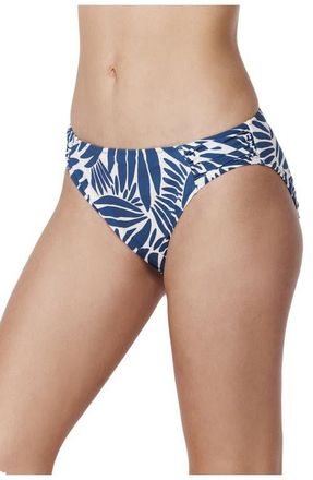 Gottex Comeback Mid Rise Swim Bottom in Petrol-White at Nordstrom, Size 10