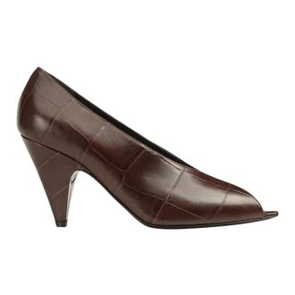 Sergio Rossi Schoenen, Dames, Bruin, 37 1/2 EU, Met Hak