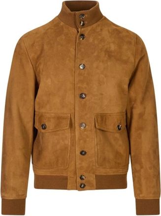 STEWART New York Bomberjack - Heren - Bomber jackets - Bruin - XL - Leer - Jassen