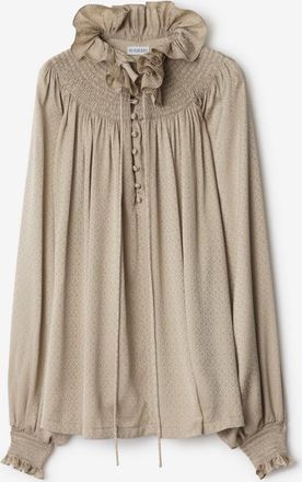 Burberry Geometric Silk Blouse