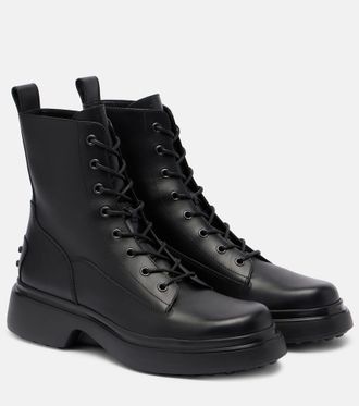 Tod's Leather combat boots