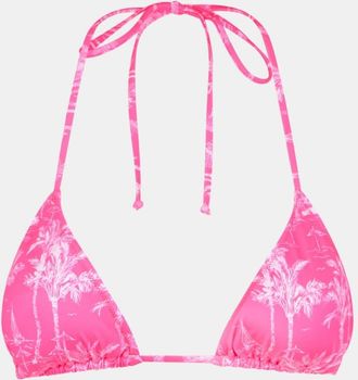 MC2 Saint Barth Woman Triangle Top With Toile De Jouy Print