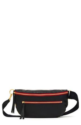 Hammitt Charles Large Crossbody Bag in Black/Brushed Gold at Nordstrom