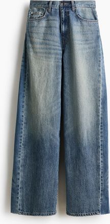 H&M Straight Regular Waist Jeans - Blue