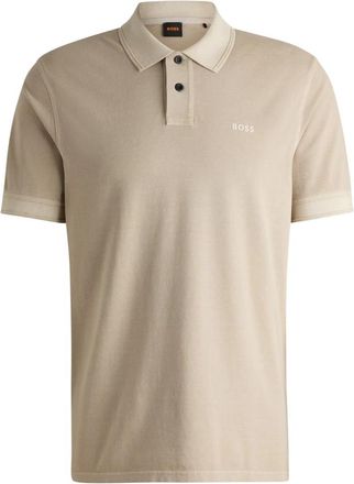 HUGO BOSS Classic Polo Shirt - Heren - Polos - Beige - S - Katoen - Tops