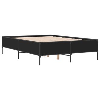 Berkfield Home Durable Bed Frame without Mattress Black 135x190 cm Double