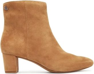 Ralph Lauren Lauren Enkellaars - Dames - Schoenen - Bruin - Maat: 37 EU Su&egrave;de