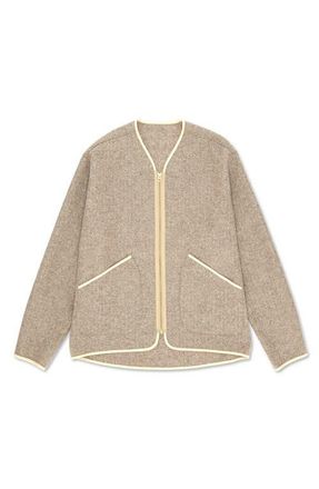 Fortela Herringbone Wool Jacket in Beige at Nordstrom, Size X-Large Eu