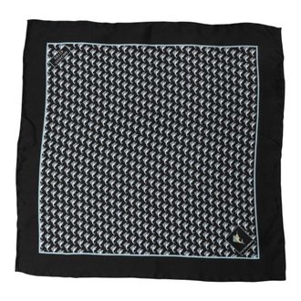 Dolce & Gabbana Geometrisch zakdoek pochet - Heren - Accessoires - Zwart - Maat: ONE Size Zijde