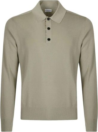 Burberry Ronde hals knitwear - Heren - Ronde hals truien - Groen - S - Wol - Truien & Vesten