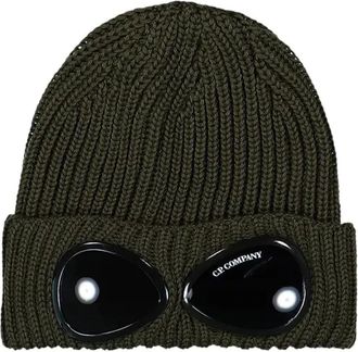 C.P. Company C.p. Company, Accessoires, unisex, Groen, ONE Size, Wol, Goggle Beanie
