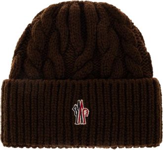 Moncler Grenoble Apr&egrave;s-Ski Muts - Dames - Hoeden - Bruin - ONE Size - Wol - Accessoires