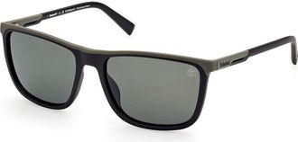 Timberland TB9302 Polarized 02R Mens Sunglasses Green Size 59