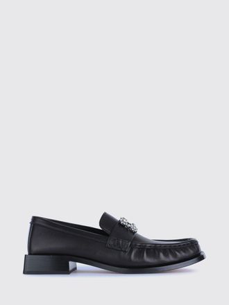 Roger Vivier Viv Rangers Jewelled Buckle Penny Loafers in Leather
