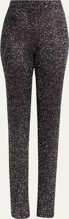 Valentino Garavani Sequined High-Rise Pants