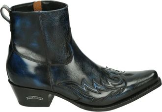 Sendra Schoenen, Heren, Blauw, 42 EU, Leer, Blauw Leren Herenlaarzen