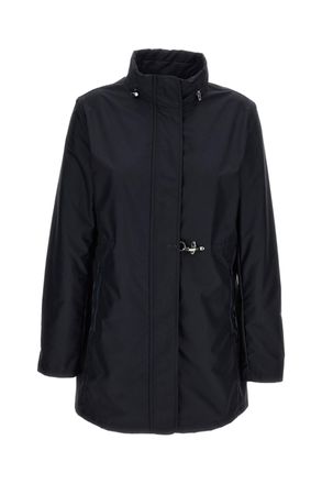 Fay Technical Poplin Virginia Overcoat with Adjustable Drawstring