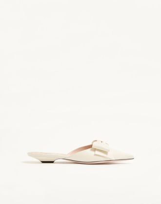 Valentino Garavani Mule Bowow In Capretto 20mm Donna AVORIO 37.5