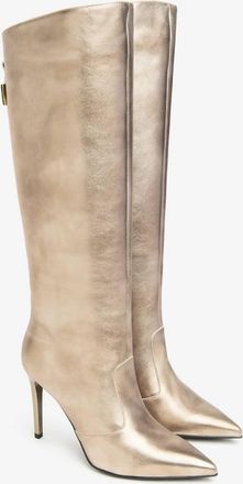 Nero Giardini Womens Lunare Torba Tall High Heeled Boot In Metallic