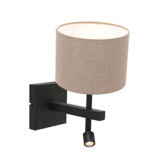 Steinhauer Aplique De Pared - Stang - Negro - Lino Metal - - Steinhauer
